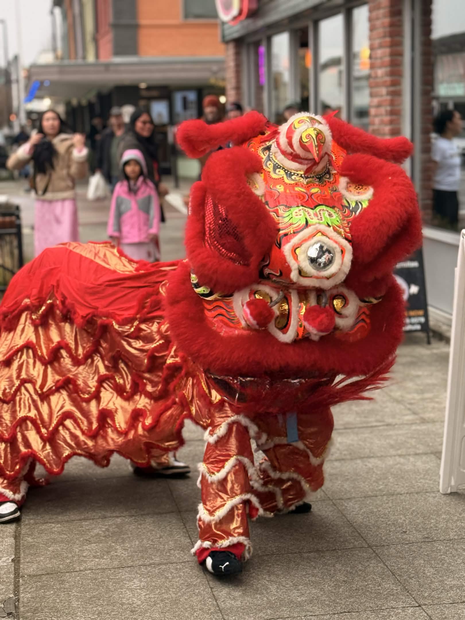 Red Lion, part of Renton Lunar New Year Lion Dance 2026