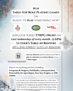 Table-Top Role Playing Game Night